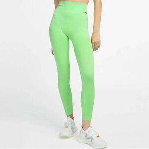 All Access Bandier Sport Plus Size Athletic Leggings Pants Lime Green Size  2XL.